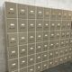 huge Trade furniture Archiving furniture 168 drawers metal filing cabinet Industrial VAL REX 1960s 64
