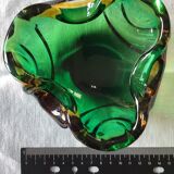 Colored glass ashtray Murano style around the 1960s dimension: H-6cm- L-14cm-