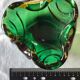 Murano-style colored glass ashtray, circa 1960s. Dimensions: H-6cm- W-14cm-