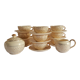 Villeroy and Boch coffee set 9 cups and vintage sugar and milk pot