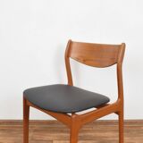 Mid-century danish teak & leather dining chair by P.E. Jørgensen for Farsø Stolefabrik, 1960s