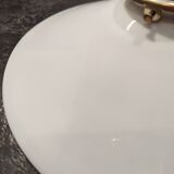 White opaline pendant light, 1930
