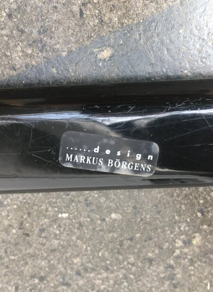 Postmodern vintage magazine rack by Markus Börgens for D-Tec, 1980s.