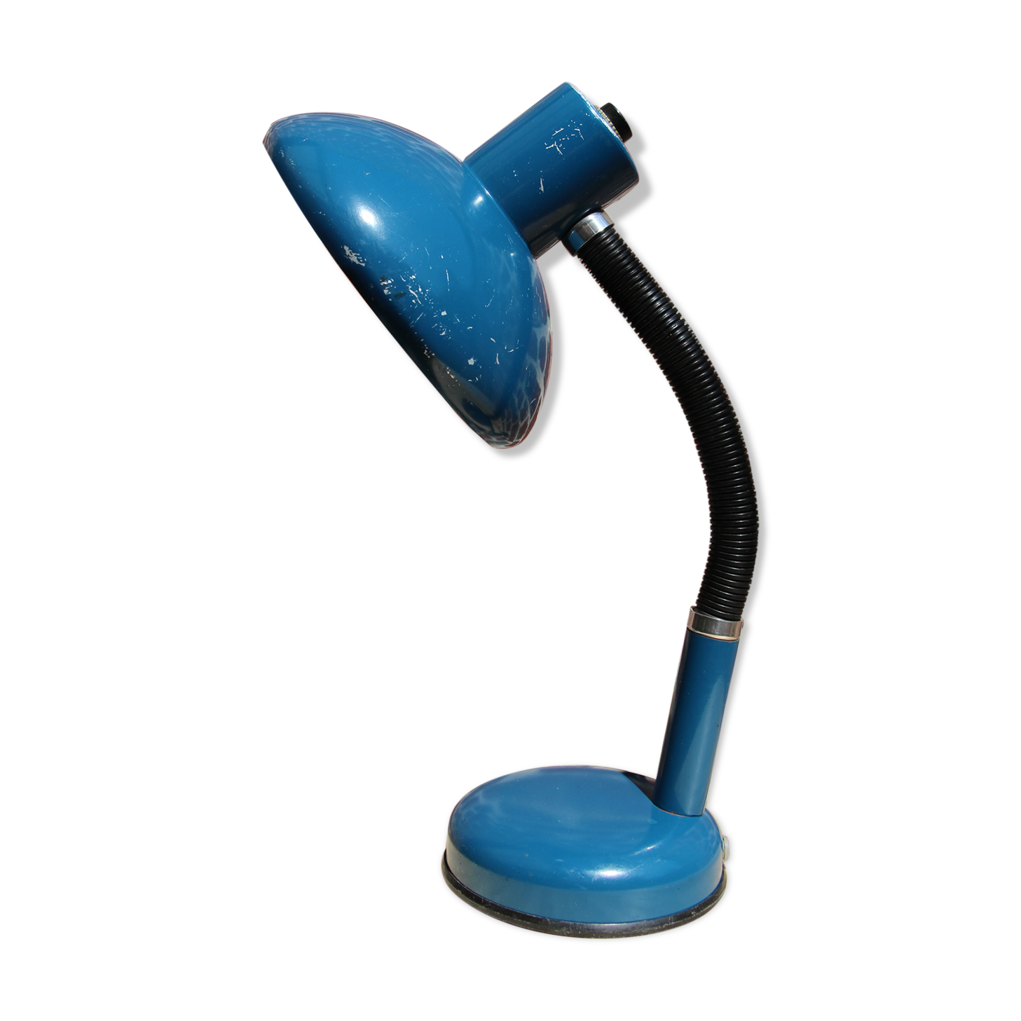 70's blue NARVA VEB desk lamp