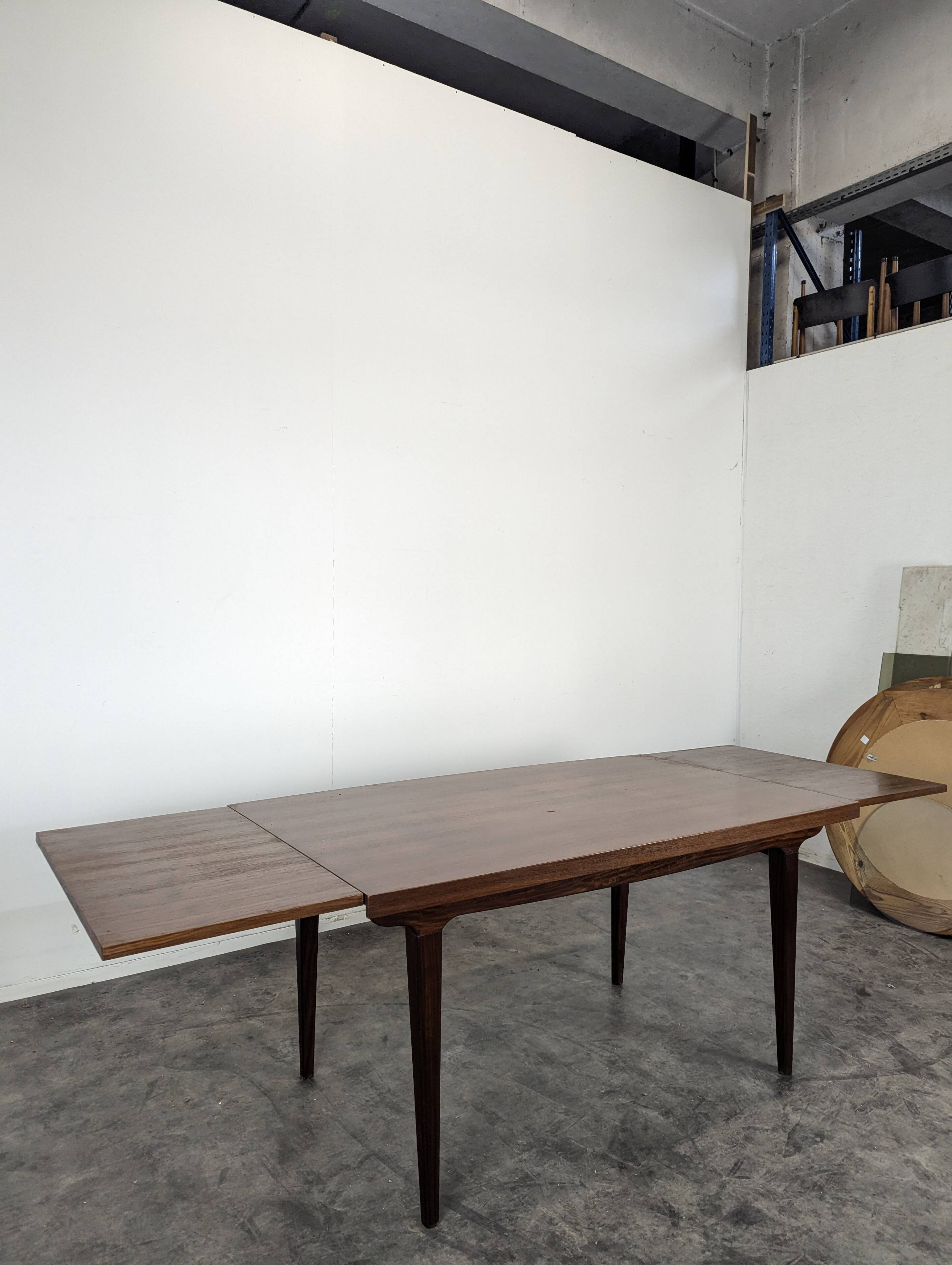 Scandinavian dining table in teak