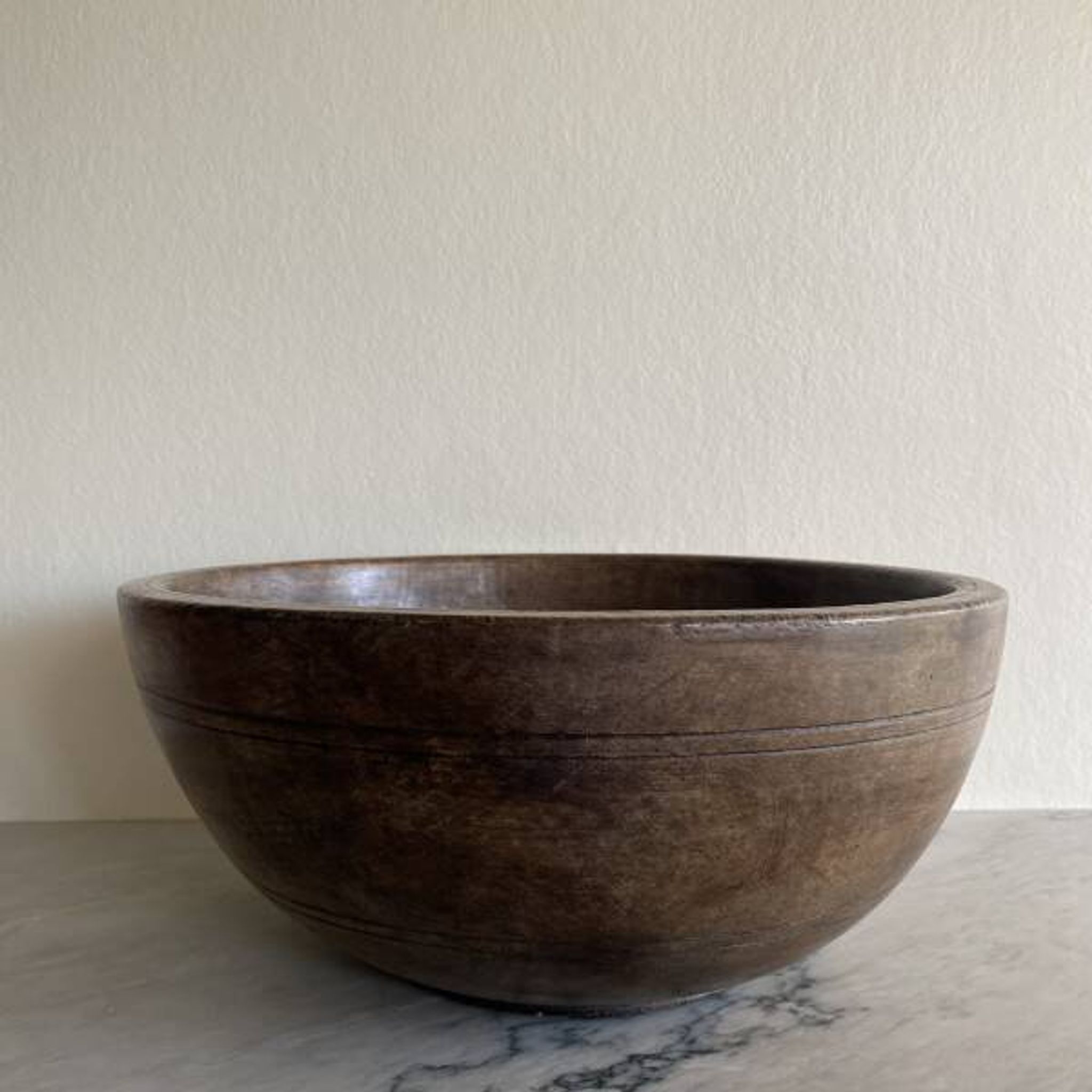 Wooden salad bowl
