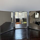 Old triptych barber mirror