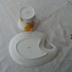 So french design porcelain cup and under cup