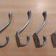 4 old aluminum hooks 30s