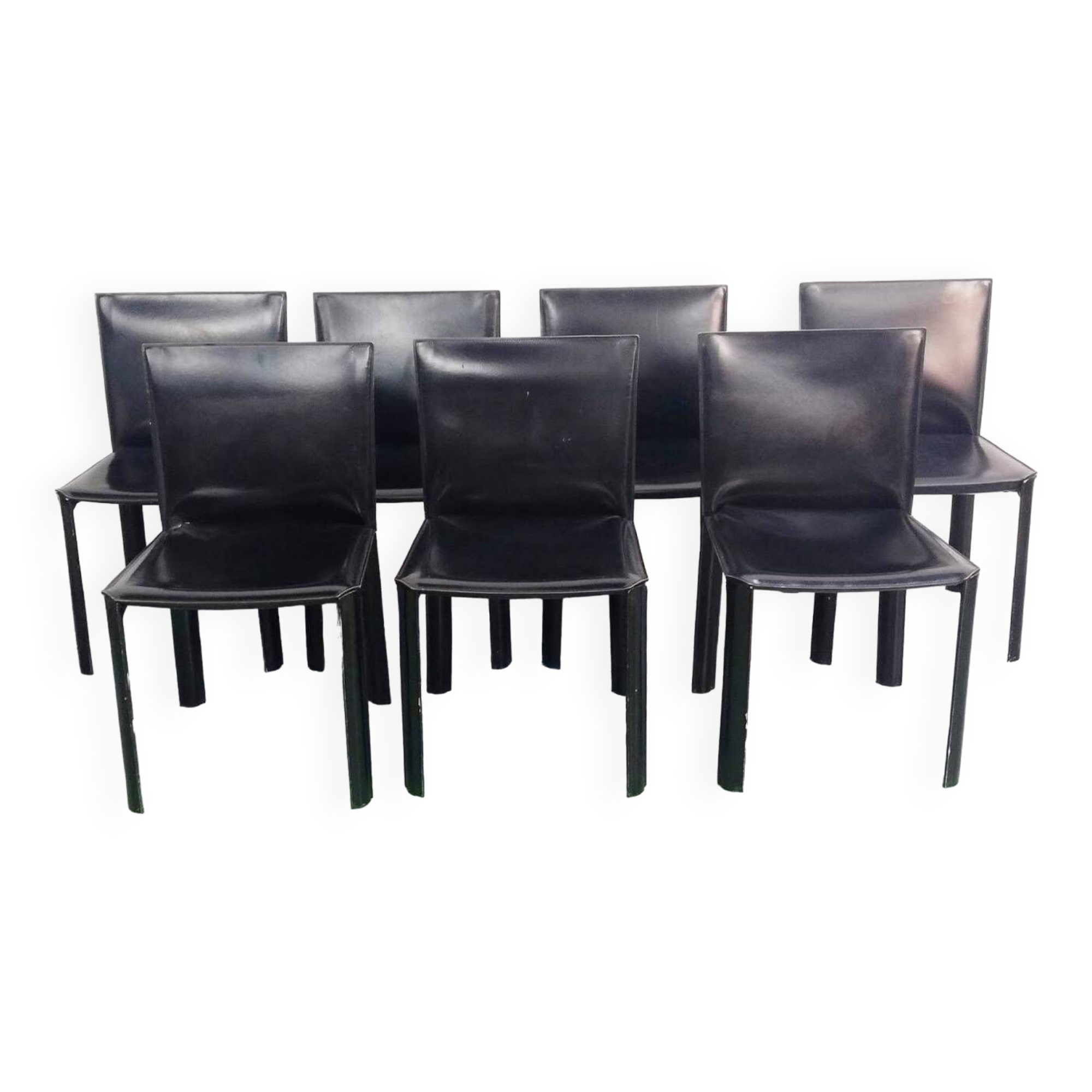 Set of 6 De Couro chairs