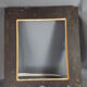 Large frame Louis XV style wood and gilded stucco patinated 78x69 cm, leaf: 55.5x46.5 cm