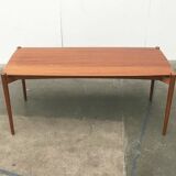 Mid-Century German coffee table series 400 in teak by Hartmut Lohmeyer for Wilkhahn, 1950s.