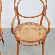 Antique Bentwood Webbing Chairs by Jacob & Josef Kohn for Wiener Werkstätte, Austria, 1890s, Set of 2