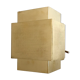 Polished brass cubic wall lamp circa 1960