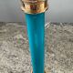 Vintage column lamp base in opaline and brass