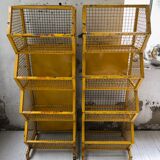Industrial storage shelves yellow