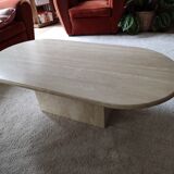 Travertine coffee table