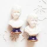 Pair of children's busts