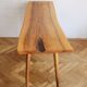 1960s Organic Solid Oak Side Table
