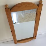 Large mirror 70s/80s solid wood