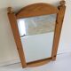 Grand miroir années 70/80 bois massif