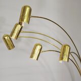 Brass floor chandelier, 70s
