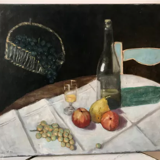 Old painting oil on canvas still life