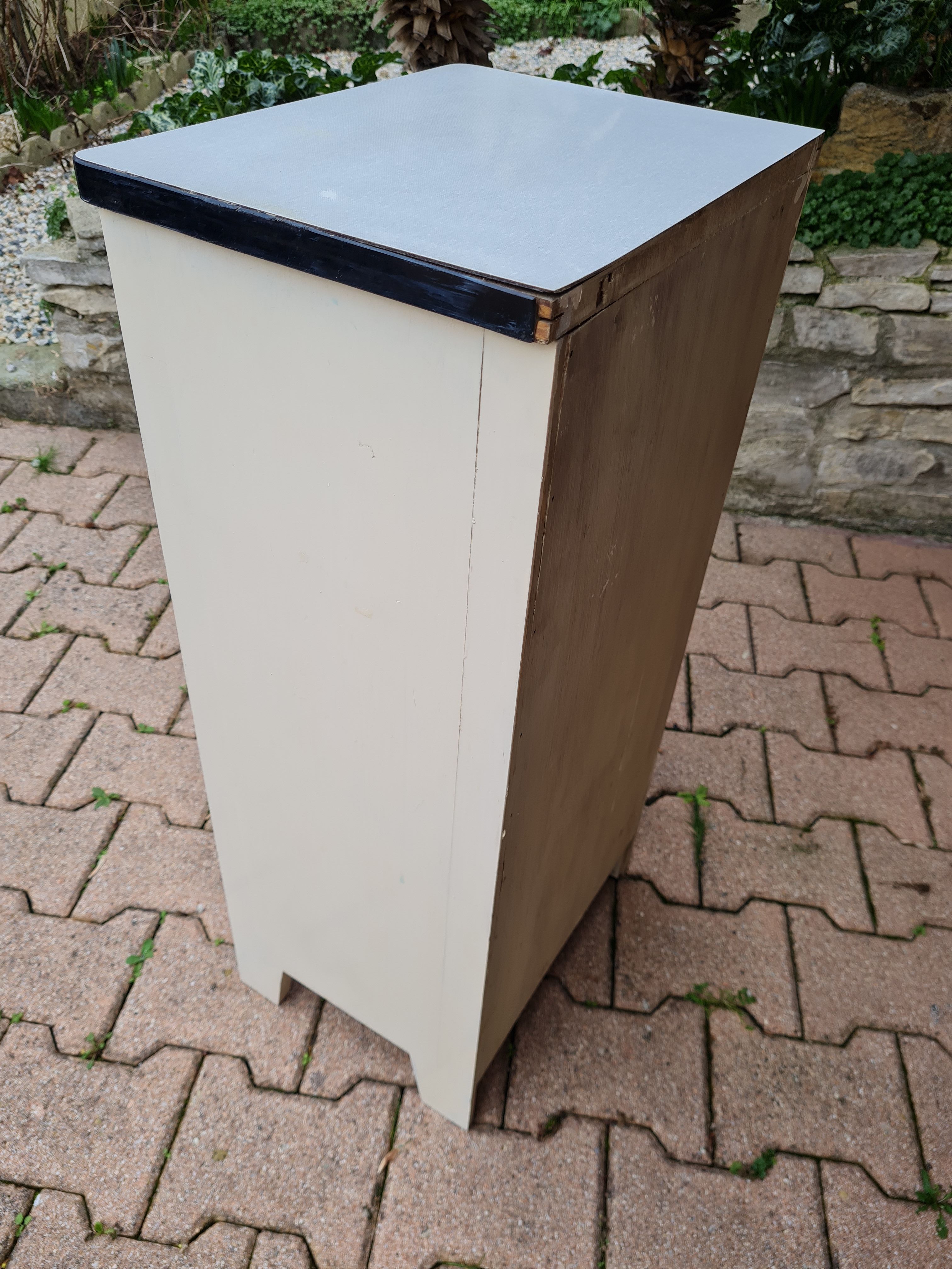 Vintage wooden furniture 4 drawers and formica tops