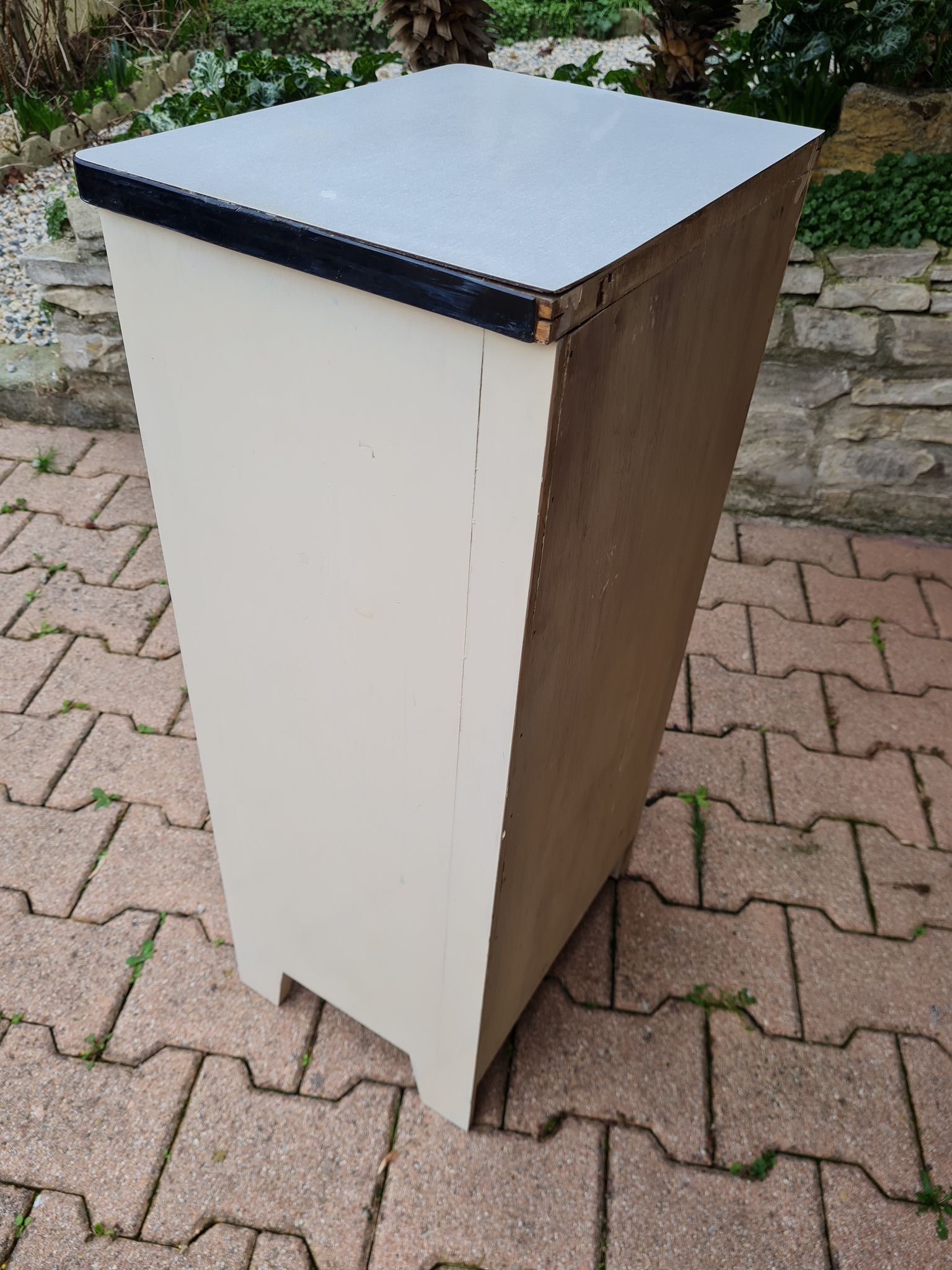 Vintage wooden furniture 4 drawers and formica tops