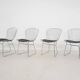 Set of four  wire chairs, 1970's