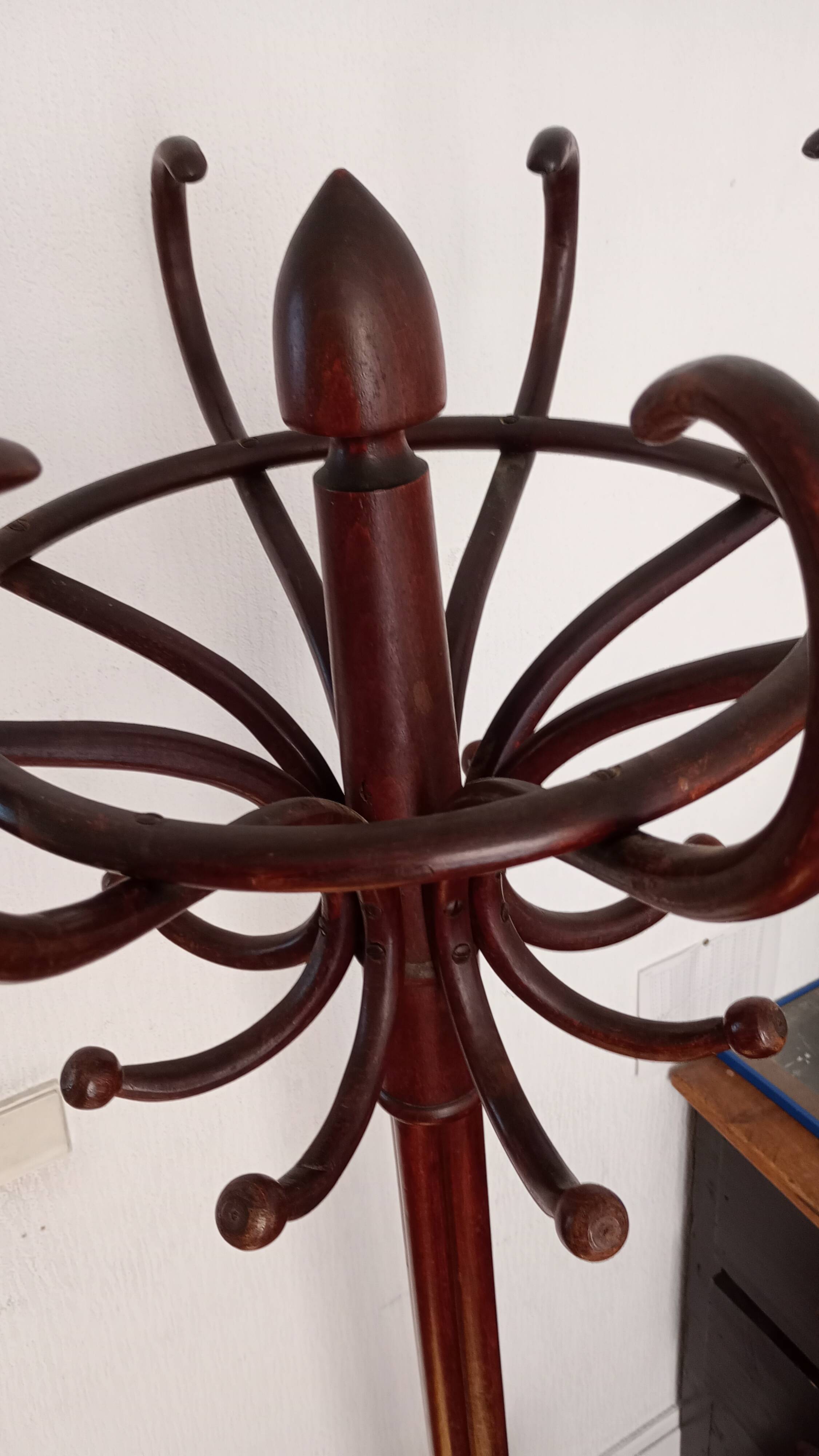 Old parrot coat rack