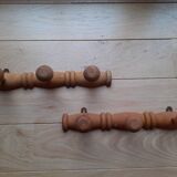Pair of antique 3 hooks