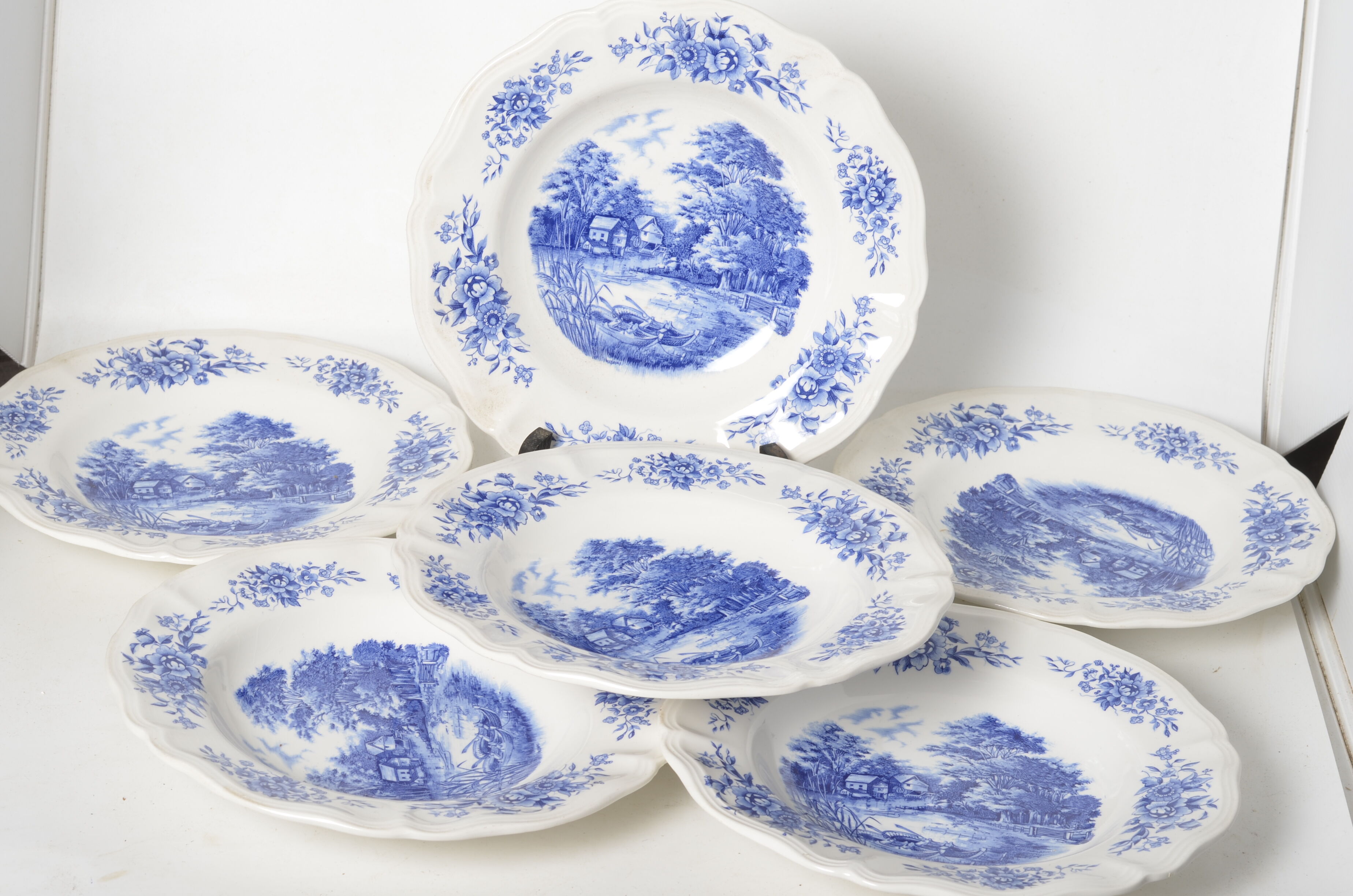 Hollow plates Sarreguemines Romantic