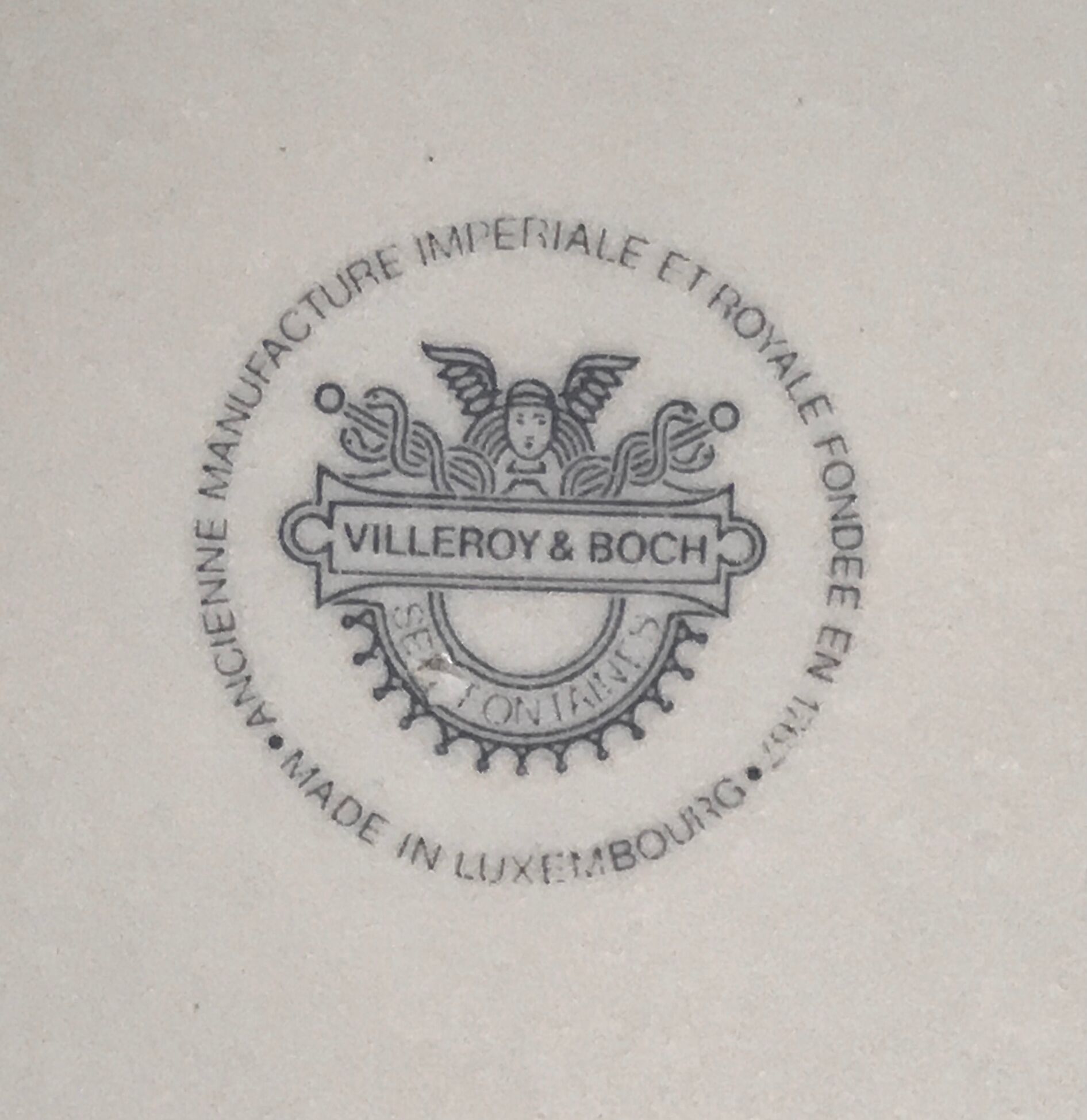 6 plates melted décor VILLEROY & BOSH Septfontaine.