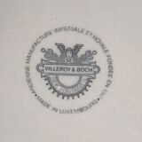 6 plates melted décor VILLEROY & BOSH Septfontaine.