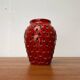 Strawberry ceramic vase from the mid-century by Fratelli Fanciullacci for Bitossi, 1960s.