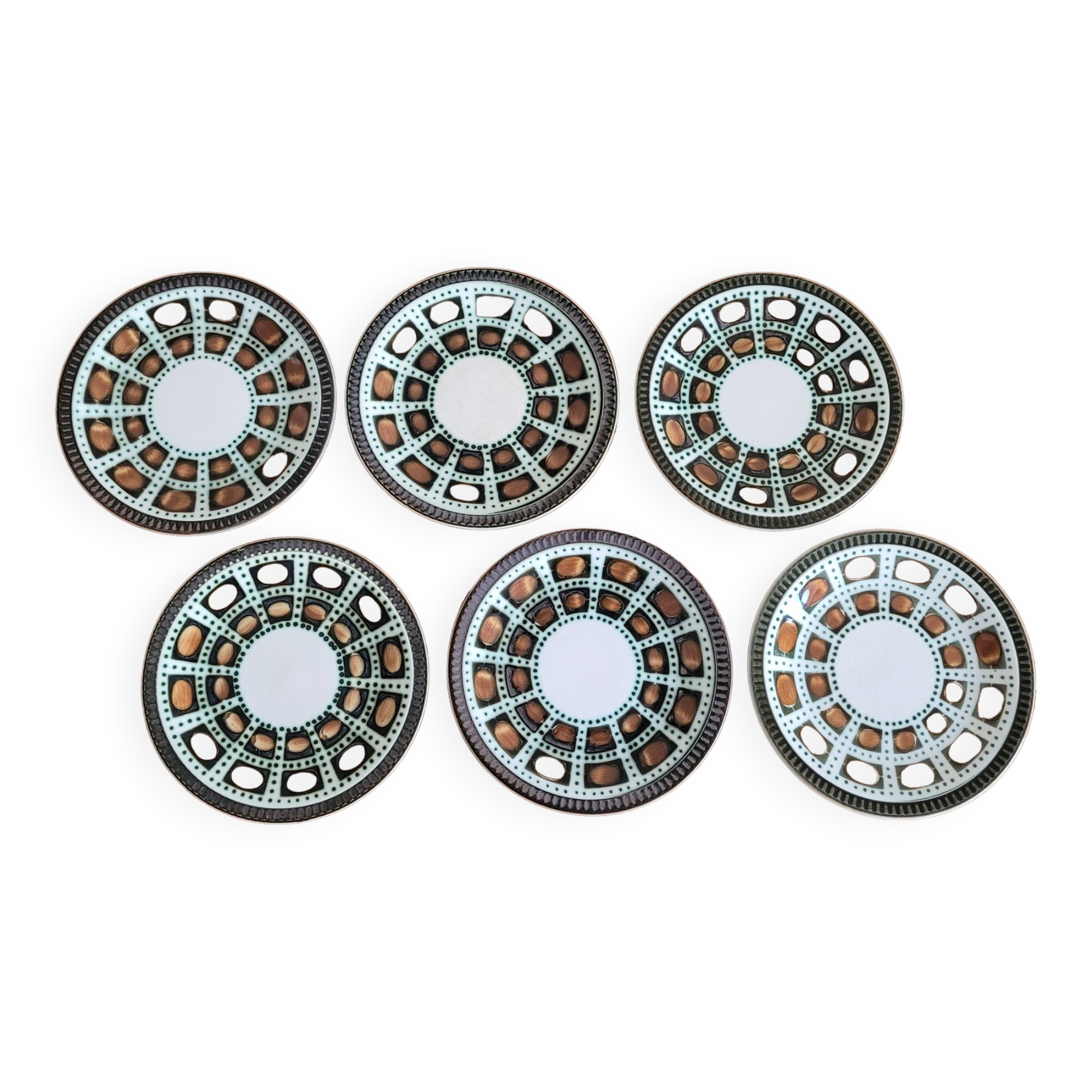 Set 6 assiettes Bernadette Boch