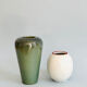 Duo of Dutch ceramic vases