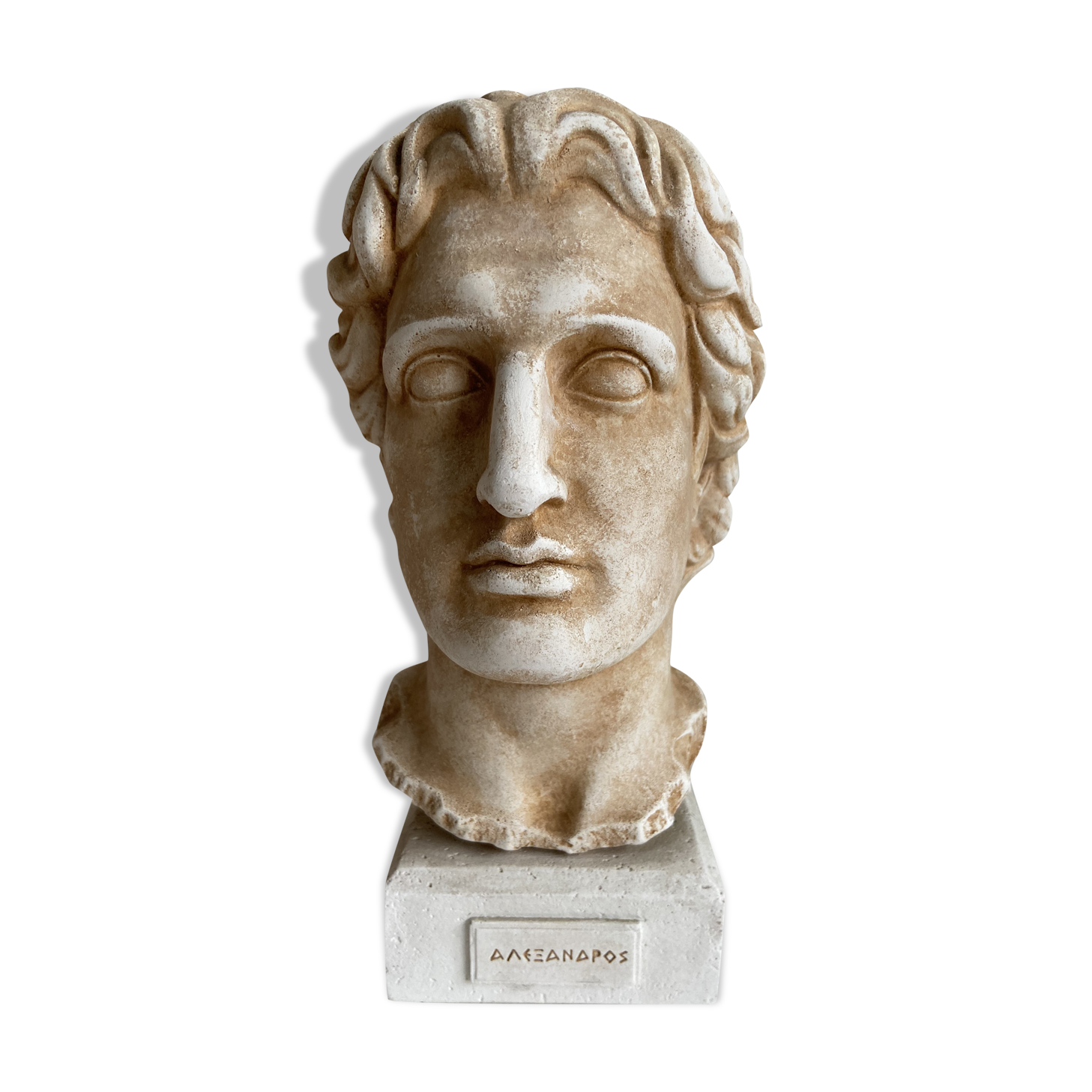 Buste en plâtre Alexandre le Grand