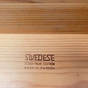 Vintage Scandinavian brutalist coffee table in Swedish pine by Yngve Ekström for Swedese, 1970s.