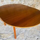 Extendable dining table in teak, butterfly extension by Van Pelt circa 1960.