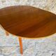 Extendable dining table in teak, butterfly extension by Van Pelt circa 1960.