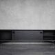 Vintage Mid-Century Scandinavian Modern Dark Oak Sideboard & Wooden Handles