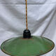 Old green and white enamelled sheet metal suspension