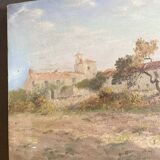 Oil on canvas Vendée landscape