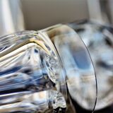 Pair of Baccarat crystal champagne flutes model Talleyrand