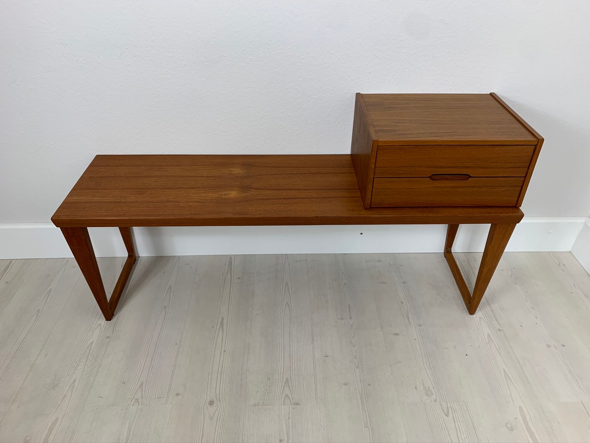 Danish mid-century teak bench Kai Kristiansen for Aksel Kjersgaard, 1960s