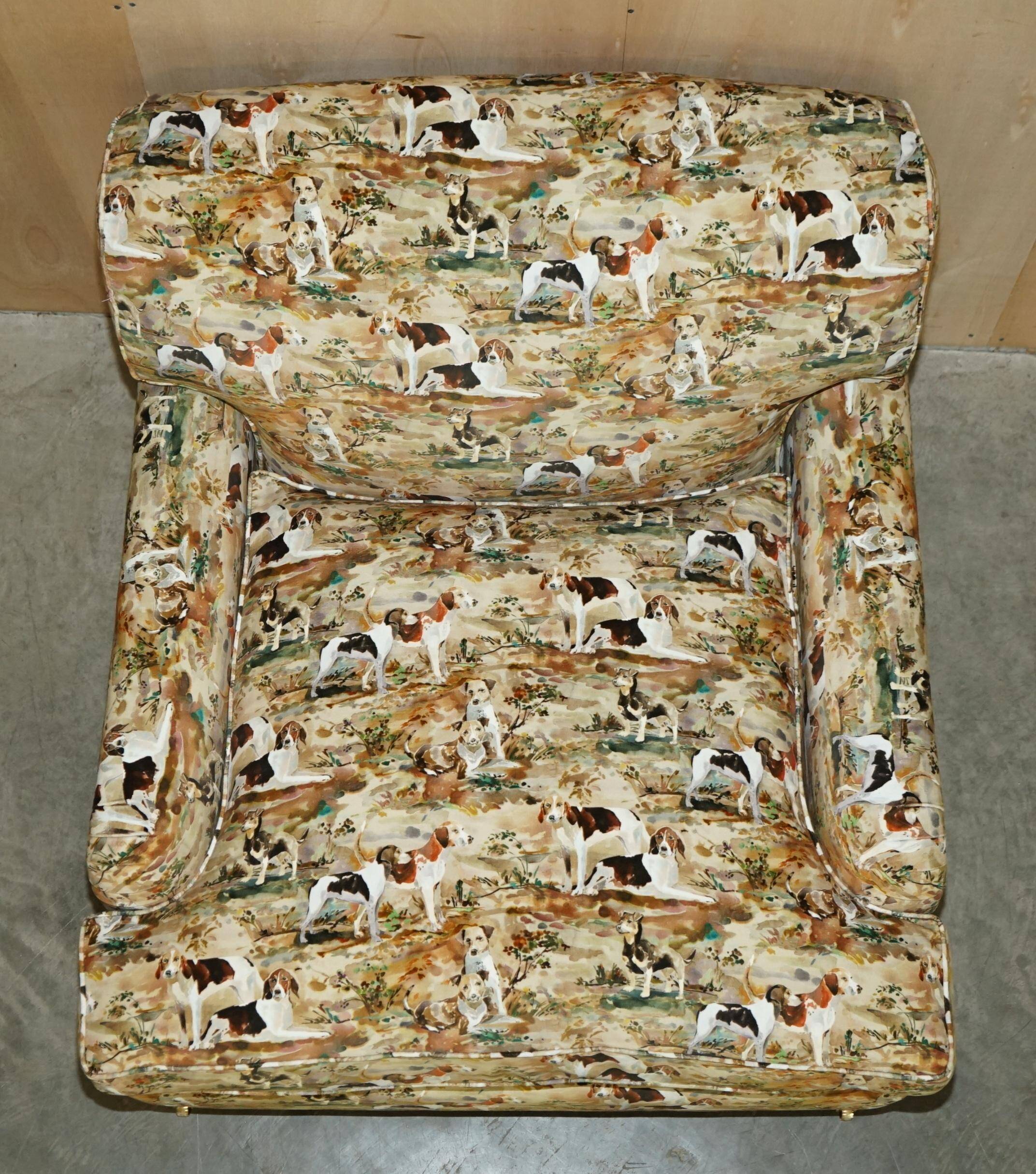 Pair of Howard Custom Love Seat Armchairs in Mulberry Silk Velvet