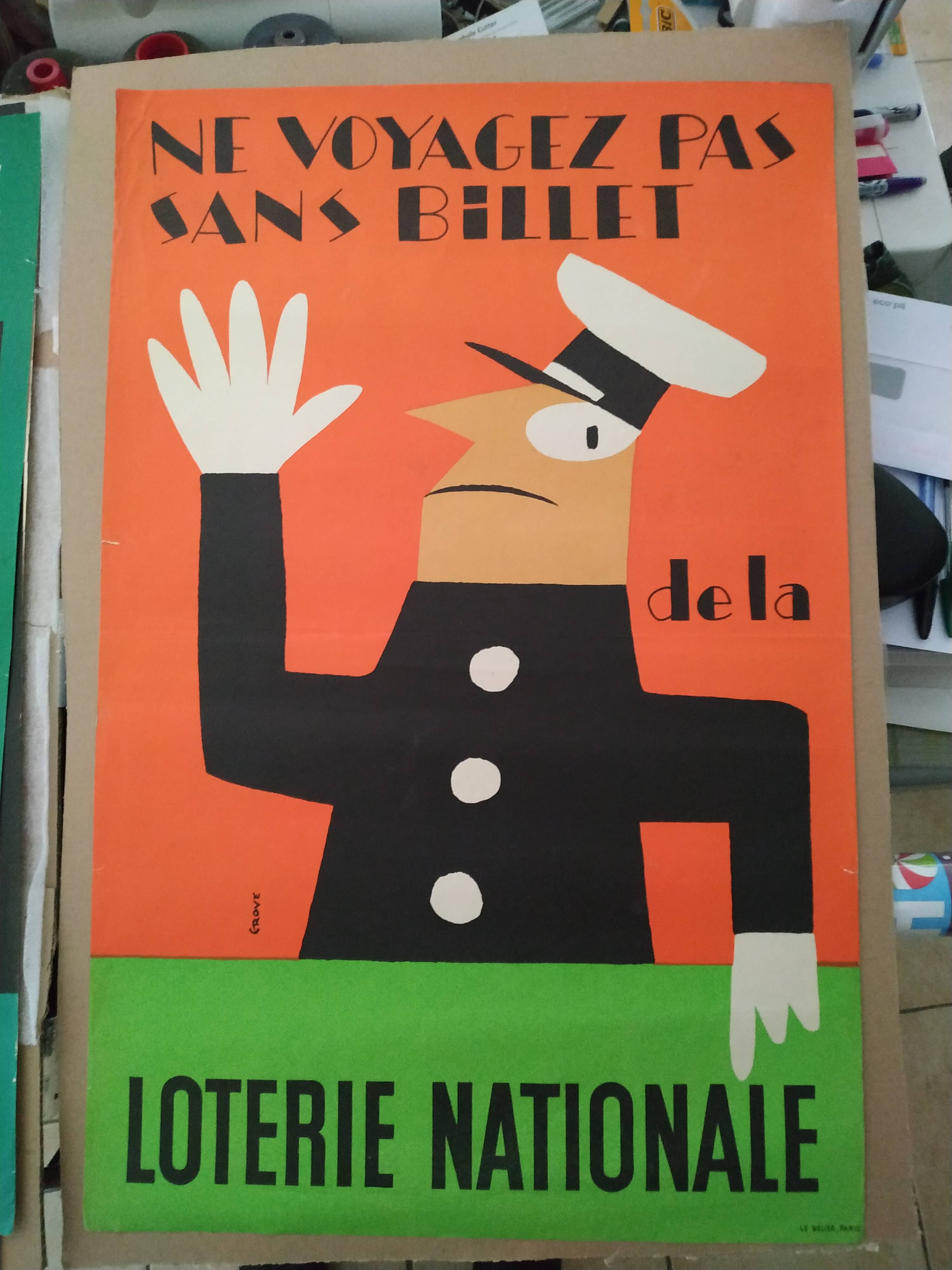 Former Grove National Lottery poster 1955