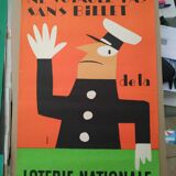 Affiche ancienne loterie nationale de Grove 1955